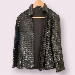 70s Sequin Black Jacket